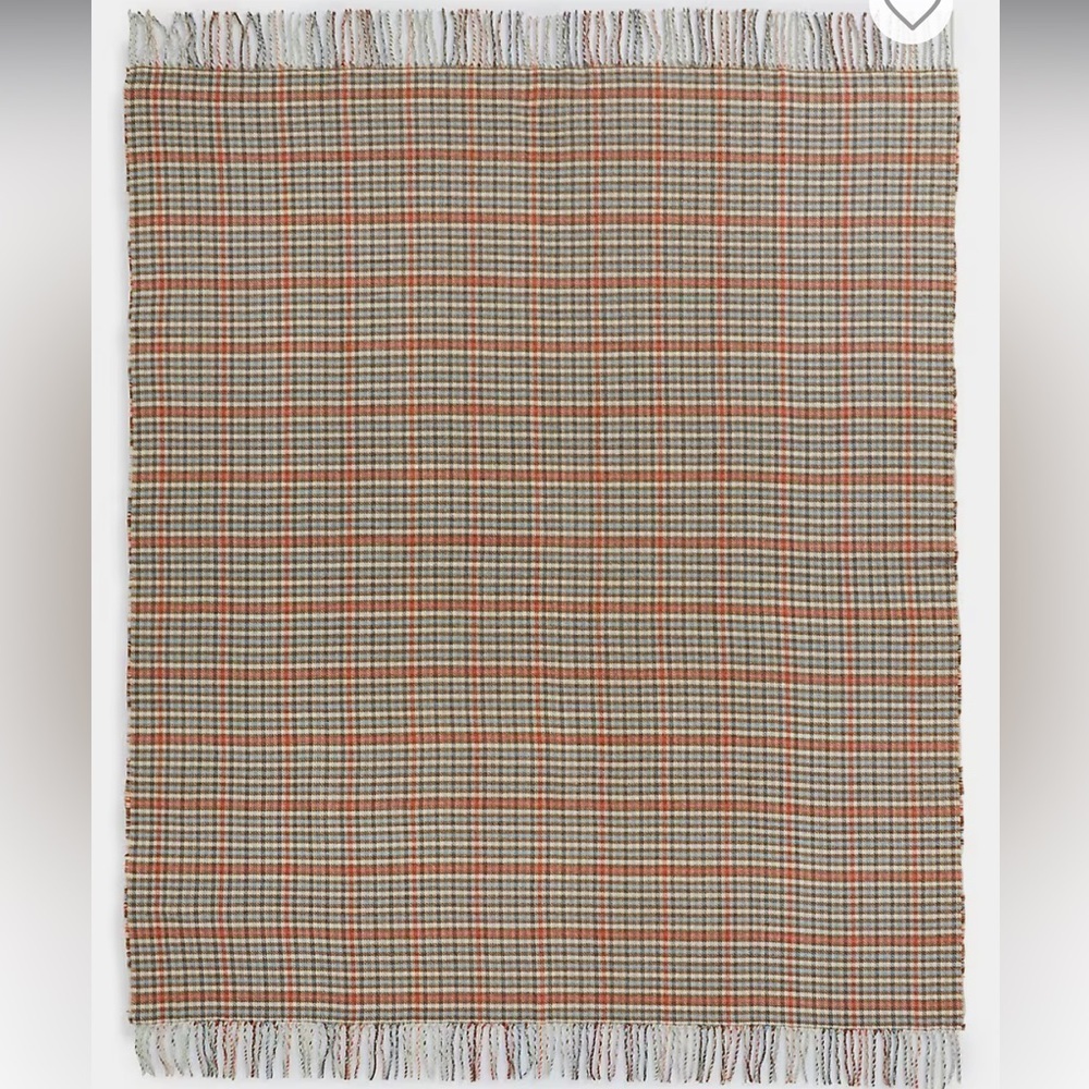Hudson's Bay Plaid Throw Blanket - Cream and Brown - Picture 4 of 7